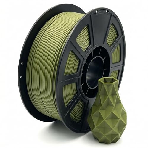 JAREES Matte Petg Filament 1.75, Olive Army Green Matte Petg