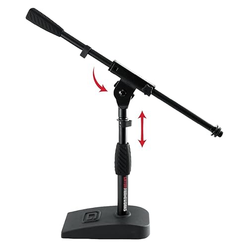 Gator Frameworks GFW-MIC-0821 Compact Base Bass Drum and Amp Mic Stand - Weighted Base
