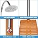 Portable Outdoor Shower Kit with Wooden Base – Backyard, Poolside & Patio Freestanding Shower for Garden or Pool Use