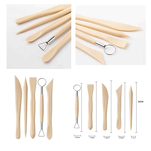 Langqun Polymer Clay Tools Set,24Pcs Pottery Tools Kit,Dotting Tools,Ceramic Supplies For Kids And Adults,Sculpting,Modeling,Shaping #TOP2
