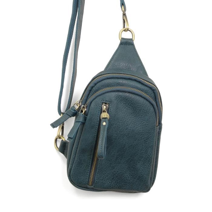 Image of Joy Susan Skyler Sling Bag: Vegan Leather, Zippered Closure, Brass Plated Hardware