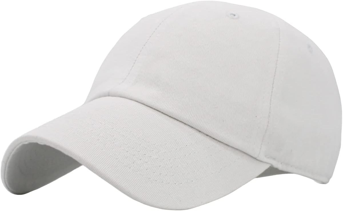 KBETHOS Gorra clásica de algodón de perfil bajo original para hombres y mujeres, gorra de béisbol ajustable sin construir