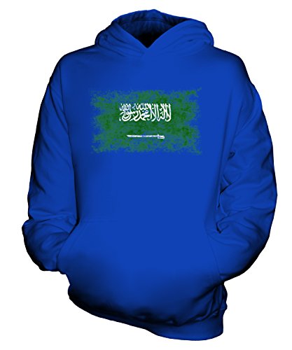 Sweat-shirt à capuche enfant Arabie Saoudite pull délavé unisexe garçon fille