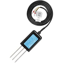 Single Soil Sensor,Jadpes Soil Sensor Humidity Temperature Electrical Conductivity Tester Meter RS485 Output