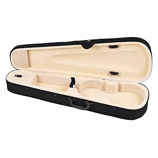 Chusui Professional 4/4 Full Size Violino Triângulo Shape Case Box Hard & Super Light com cintas de ombro Bege
