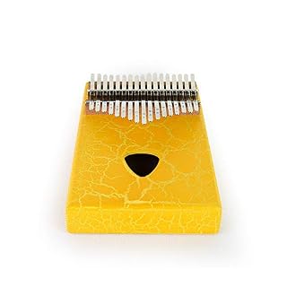 Pouce Piano Ice Crack 17 Clés Kalimba en acajou Piano Portable plein Veneer Pouce Piano Tune Marteau Sac Carry lingette… – Image 3