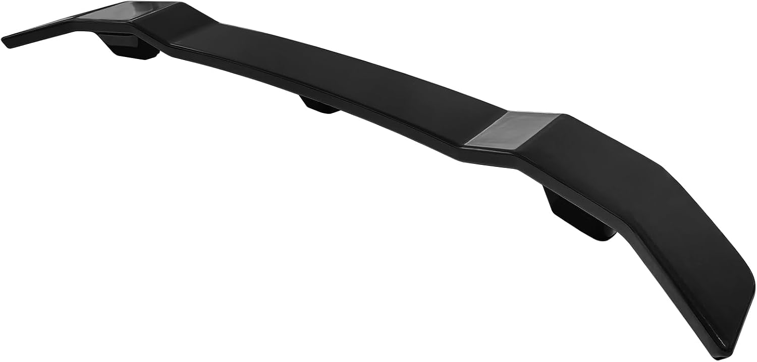 IKON MOTORSPORTS, Trunk Spoiler Compatible with 2021-2026 Hyundai Elantra, N Style Gloss Black ABS Plastic Rear Trunk Lid Spoiler Wing Lip