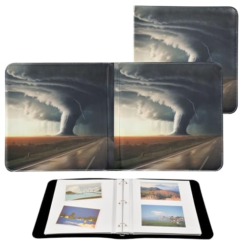 Álbum de Fotos Autoadhesivo DIY, Álbum para Recortes con Anillas de 3 Argollas, Libro de Fotos de 40 Páginas 8x10 para Guardar Recuerdos miniatura 2