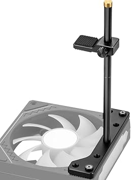 GPU Support Bracket, GPU Holder Stand, Adjustable GPU Sag Bracket Graphics Card Support for 12cm Fan Mount CNC Aluminum 0.63-6.3inch