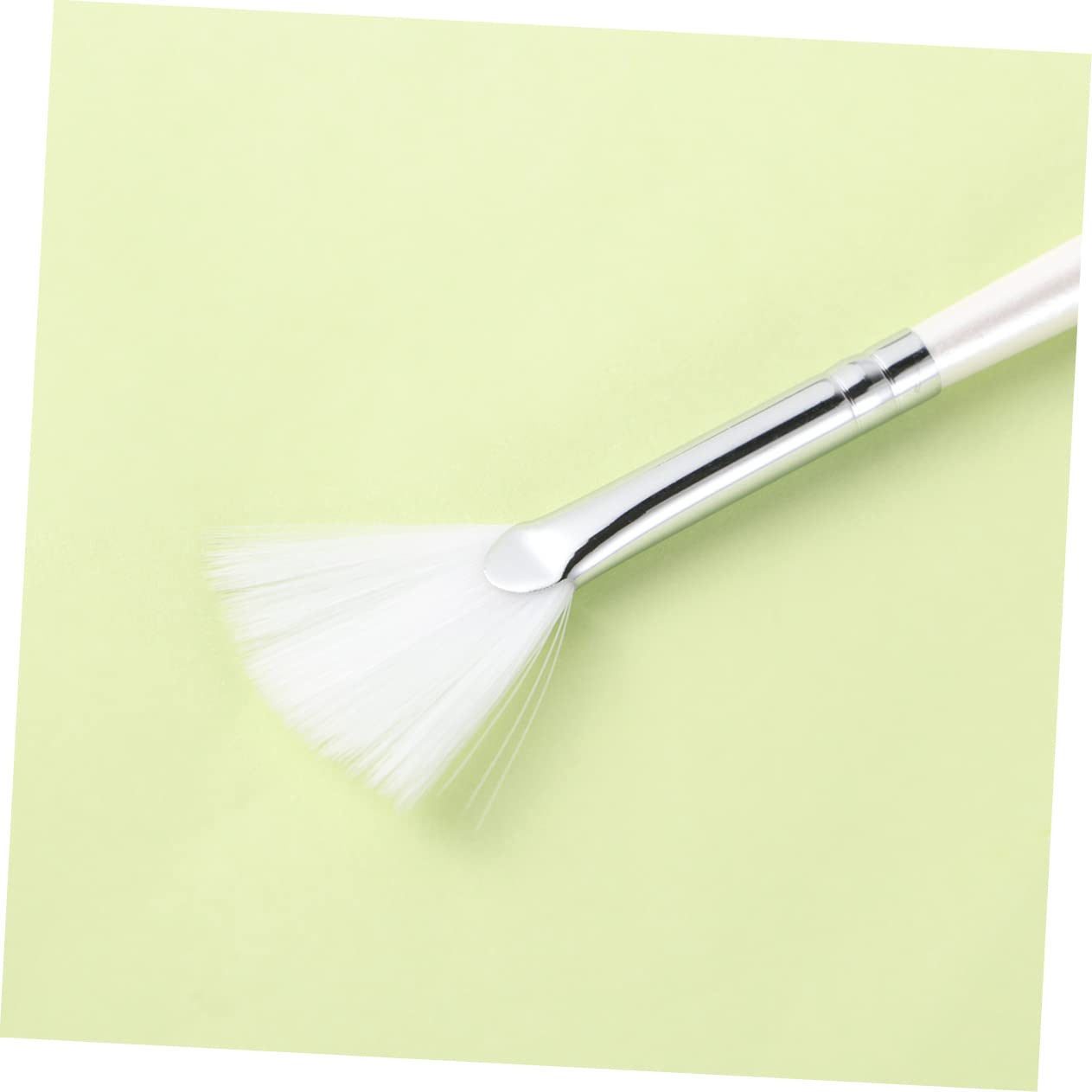 Ipetboom Fan Shape Mask Brush Set 3pcs Long Handle Smooth and Full Coverage for Diy Facial Masks