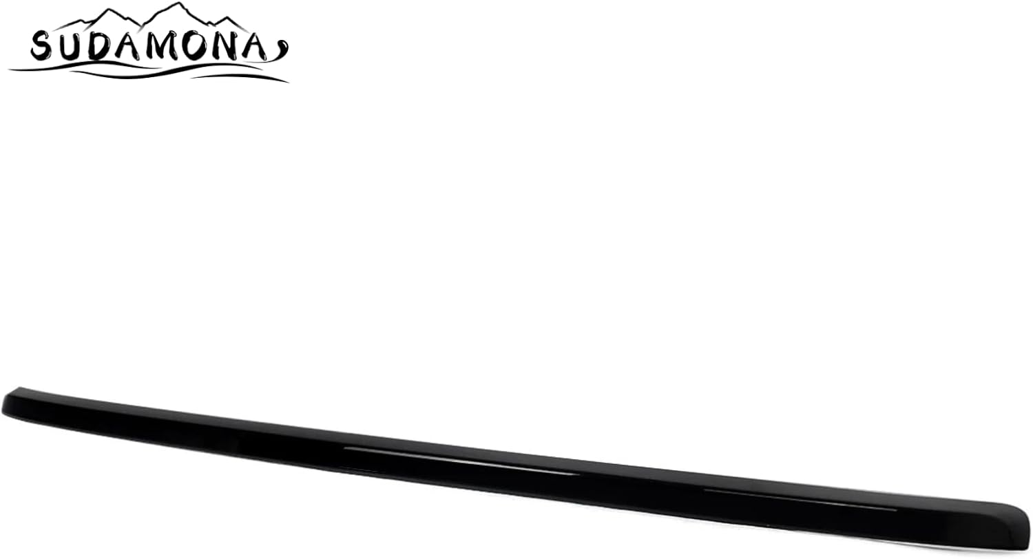 Front Top Hood Molding Trim Fit For 2011 2012 2013 2014 Chevy Chevrolet Silverado 2500 HD 3500 HD,Factory Style,Gloss Black