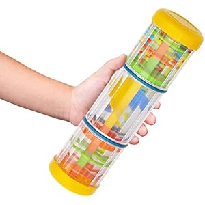 Rainmaker with Mill – Rain Sound Effect Rattle Tube- Noise Music Sensory Instrument 8 in Long
