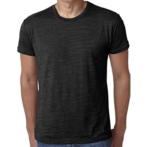 Yoga Clothing For You Mens Lightweight Burnout Tee Shirt, Large Black Cover