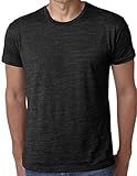 Yoga Clothing For You Mens Lightweight Burnout Tee Shirt, XL Black