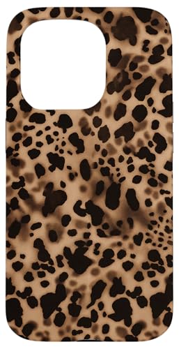 Leopard Print Pattern Wild Animal Spots Brown Black �X�}�z�P�[�X iPhone 15 Pro �p