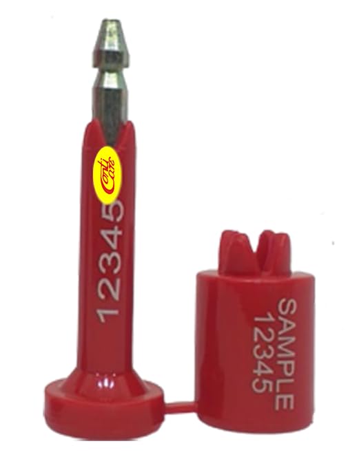CONTICARE® seals container Bolt seal container security seal Truck seal Tamper seal (pack of 20 pcs) Red colour