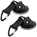 Ancoraggio a Ventosa per campeggio - con Ganci Campeggio Gancio, Set di ganci, camper, casa, officina, ideale per fissare tende da sole, vele da sole, stendibiancheria, attrezzi (2 set)