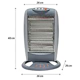 Trendi Halogen Heater 400W /800W/ 1200W 3 Power Settings, Carry Handle, and Long-Lasting Feature – Replaceable Halogen Tubes, Lightweight, Moveable, Super Silent, Overheat & Tip Over Protection (2) - Image 8