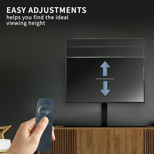 VIVO MOUNT-E-UP65A Motorisierter TV-Ständer für 81,3 bis 65 Zoll Bildschirme, vertikaler Lift-TV-Ständer mit Fernbedienung, kompakte TV-Halterung, Halterung – Bild 8