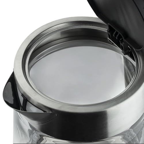 Hervidor Eléctrico de Vidrio Borosilicato 1.7L Plata miniatura 7