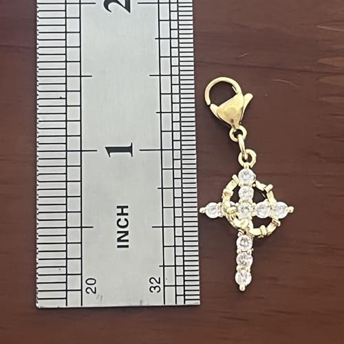 AMOBESTER Upgraded Crown Cross Clasp on Charms Faith Jewelry Christian Religious Jewelry for Mothers Day by AMOBESTER - Used condition - Image 3