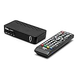 receptor tdt satelite hispasat MAXIMAS FUNCIONES. Resolución de video 1080p, 1080i, 720p, 576p y 480p. Función de guía de programación EPG completa, Edición de canales (favoritos, mover, bloquear, borrar, saltar, renombrar, buscar, ordenar…). Lista de canales favoritos, teletexto, menú multilenguaje, control parental, actualizable por USB, autoapagado, subtítulos.