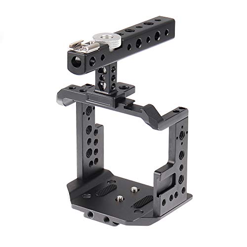 Fotga Aluminum Protective Video Camera Cage Stabilizer With Top Handle Grip For Z Came E2 S6 F6 F8 Cinema Camera,Multiple 1/4" 3/8" Screw Mount #TOP12