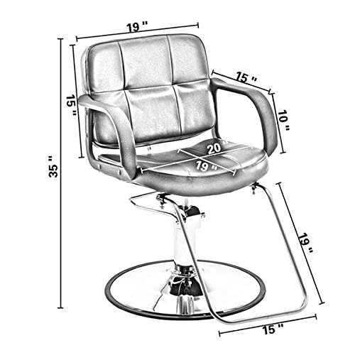 Barberpub Classic Hydraulic Barber Chair Salon Beauty Spa Styling Swivel Equipment 8837 (White) #TOP6