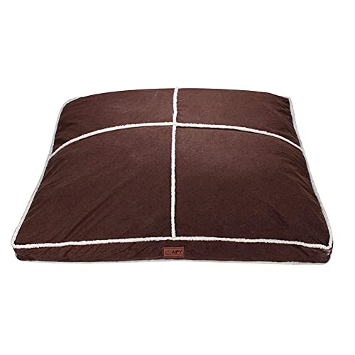 AIFY Dog Bed Pillow, Reversible Dog Bed with Removable and Washable Sherpa Cover Warm Dog Mat for Medium and Large Dog…
