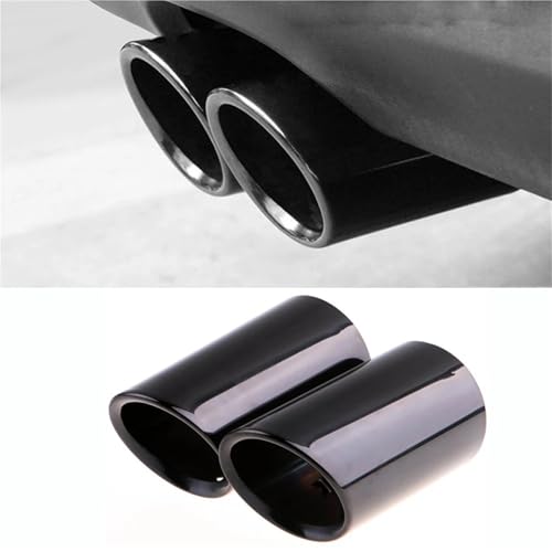 Silencieux embouts de pot d'échappement chromés pour Audi A3 A4 design premium silver - 3