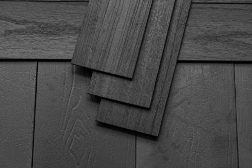 Luxdecor Real Wood Wall Planks - White Shiplap Boards 5" Peel and Stick - 10 Pieces, 12.5 Sq Ft - Thumbnail 5