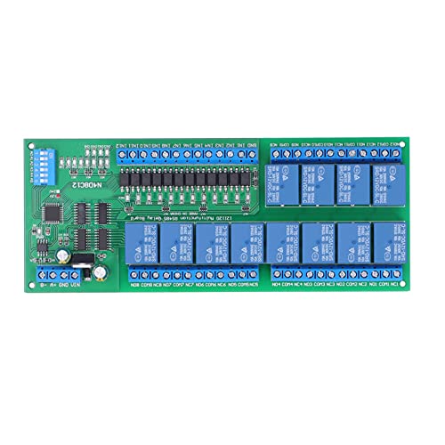 Module de relais 12 canaux DC 12V rail DIN pour automate PLC - 6