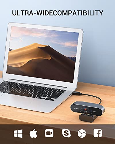 Depstech Webcam With Microphone, 1080P Hd Webcam With Auto Light Correction For Desktop/Laptop, Streaming Computer Usb Web Camera For Video Conferencing, Teaching, Streaming, And Gaming-D04 #TOP6