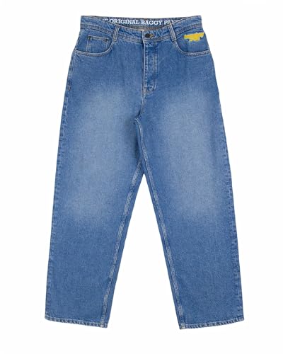 Homeboy X-tra Baggy Vintage Denim : pantalon classique mixte coupe large rétro