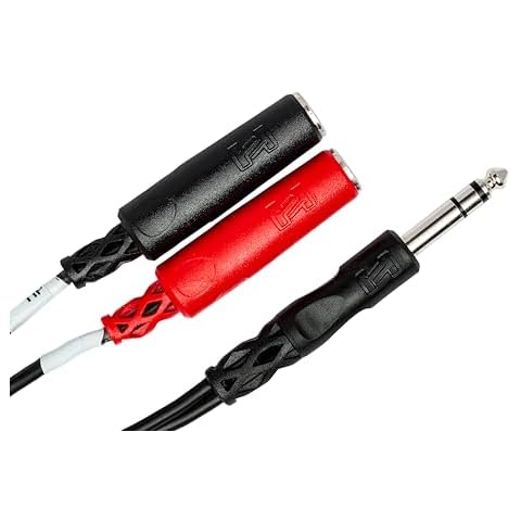Hosa YPP-117 1/4" TRS to Dual 1/4" TSF Stereo Breakout Cable Cover