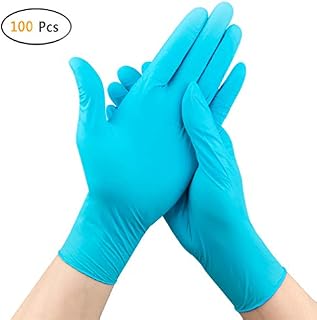 Medical Nitrile Gloves, YOUYA DENTAL 100 Pcs Nitrile Disposable Gloves Powder Free Rubber