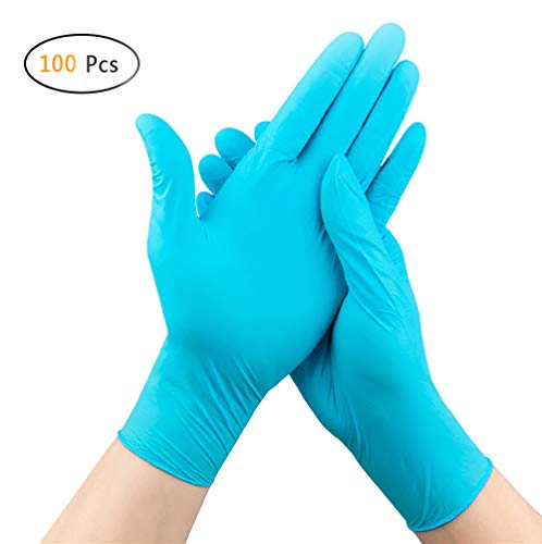 Medical Nitrile Gloves, YOUYA DENTAL 100 Pcs Nitrile Disposable Gloves Powder Free Rubber