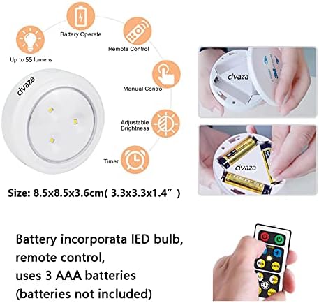 GLING 1 Light Nordic Wall Lamp Bedside Light,Led Remote Control Battery Operated Indoor Wireless Macaron Gray Wall Mount Light Fixture for Bedroom Bathroom Loft Wall Decor