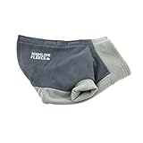 DOGGIE DESIGN Highline Fleece Dog Coat for Fall and Winter Season (10, Two Tone Gray)