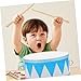 VICASKY 1set Imitation Sheepskin Boys and Girls Snare Drum Drum for Toddlers Boy Girl Music Toy