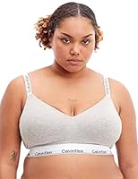 Calvin Klein Modern Cotton Light Lined Bralette (Full Cup) Grey Heather M