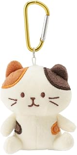 ふくふくにゃんこ おでかけマスコット (ミケランジェロ) ミケ 三毛猫 マスコット ぬいぐるみ キャラクター カラビナ付 全長8㎝ キーホルダー 猫 可愛い ギフト 猫好きさんプレゼント