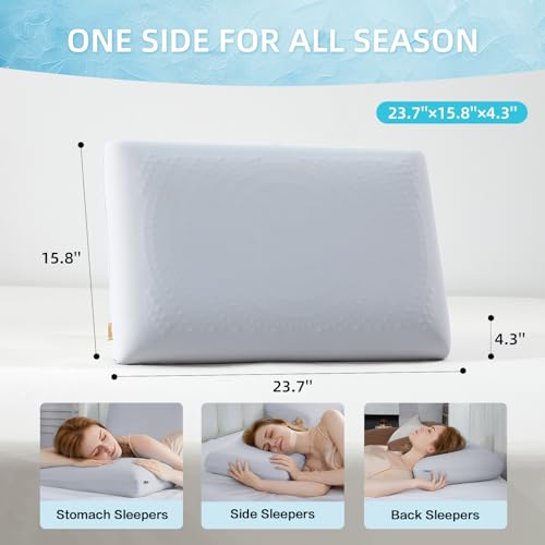 Almohada espuma viscoelástica con gel 60x40x11 cm miniatura 3
