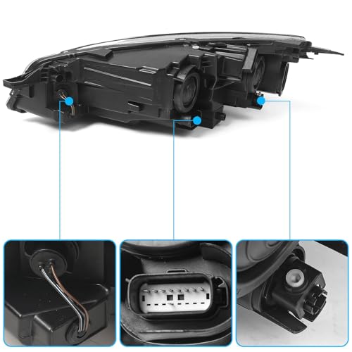KACHIR Halogen Headlight Assembly w/o DRL for Ford Escape 2020-2022 Front Light Headlamp Right Passenger Side RH by KACHIR - Image 6