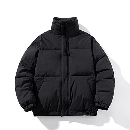 YHEGHT Camisa masculina outono e inverno manga longa bolso quente solta jaqueta casaco masculino ano