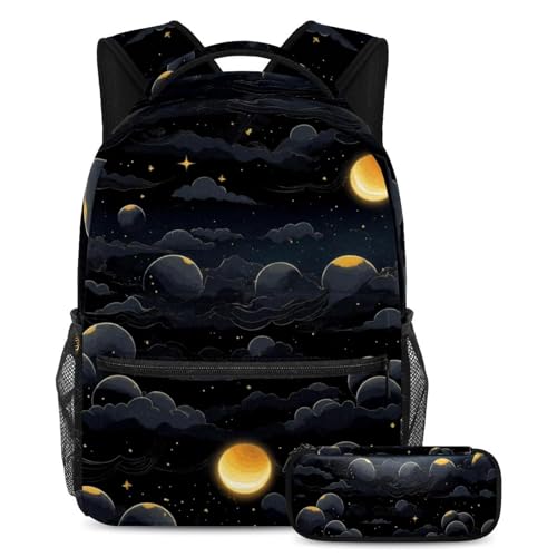 Sac à dos éclipse solaire grand volume avec compartiments ergonomiques scolaires