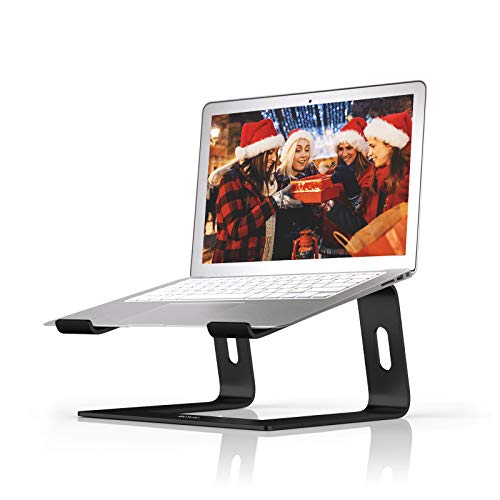 Preisvergleich Produktbild BoYata Laptop Ständer, Ergonomischer Aluminium Verstellbare Höhe Computerständer Kompatibel mit MacBook Air / Pro, Dell, HP, Lenovo, mehr 10-17" Laptops