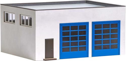 Petit hall de véhicule H0 1967 hangar miniature et entrepôt rétro pour train