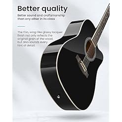 Moukey Guitare Acoustique 4/4 pour Débutant Adolescent Adulte Guitare Folk 41 Pouces avec Poster d’Accords Guitare… - Les Beatles, Paul McCartney, John Lennon, RIngo Starr, George Harrison Moukey Guitare Acoustique 4/4 pour Débutant Adolescent Adulte Guitare Folk 41 Pouces avec Poster d'Accords Guitare… – Image 4