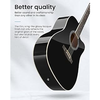Moukey Guitare Acoustique 4/4 pour Débutant Adolescent Adulte Guitare Folk 41 Pouces avec Poster d’Accords Guitare… - Les Beatles, Paul McCartney, John Lennon, RIngo Starr, George Harrison Moukey Guitare Acoustique 4/4 pour Débutant Adolescent Adulte Guitare Folk 41 Pouces avec Poster d'Accords Guitare… – Image 4
